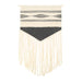 QUVIO Wandkleed - Macrame - Grijs en wit