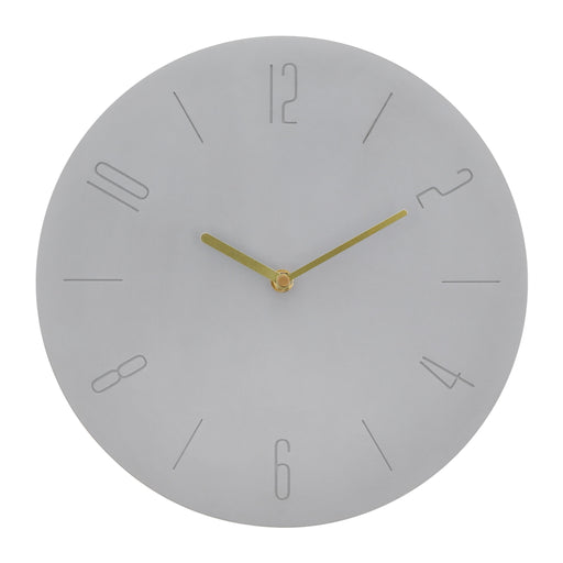 QUVIO Wandklok industrieel - Beton - Diameter 30 cm