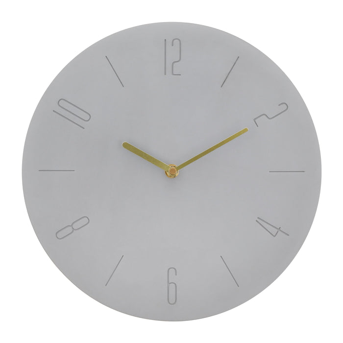 QUVIO Wandklok industrieel - Beton - Diameter 30 cm