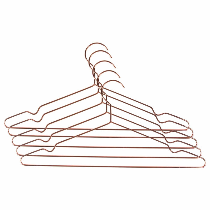 QUVIO Kledinghanger - Set van 5 - Koper