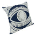 QUVIO Kussenhoes met oog - 45 x 45 cm - Blauw