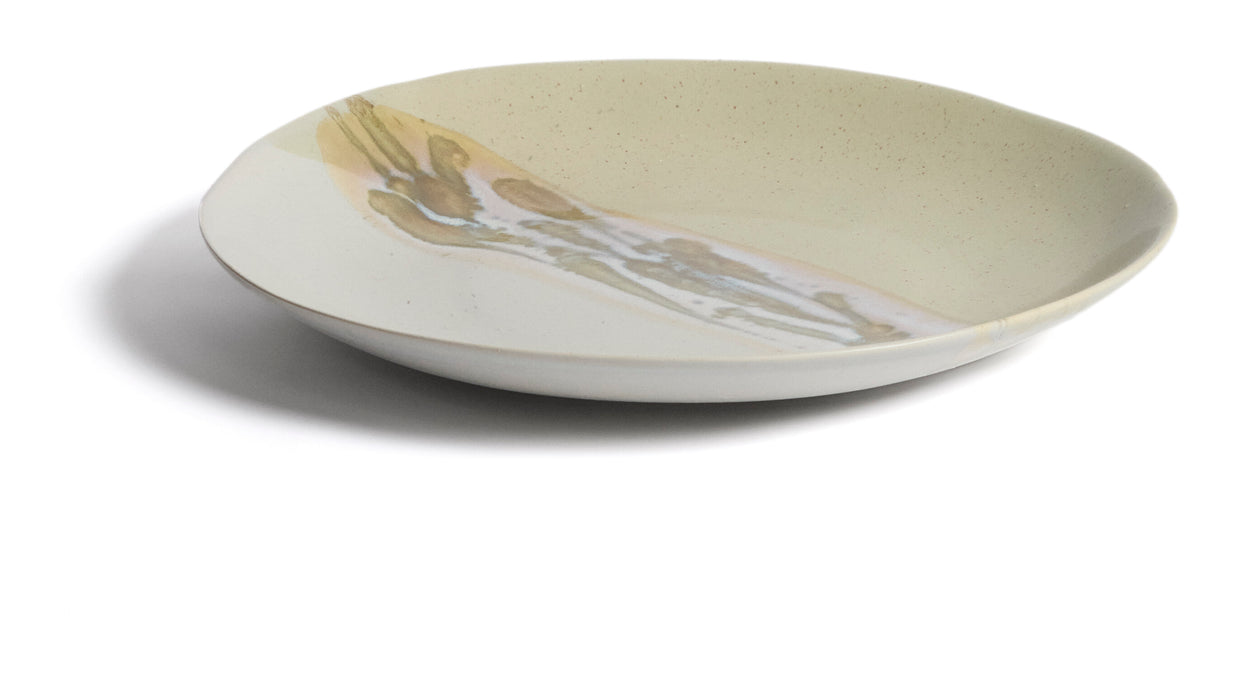 Kave Home Tafelstuk Arvela Keramiek, Ø40cm - Grijs - Rond