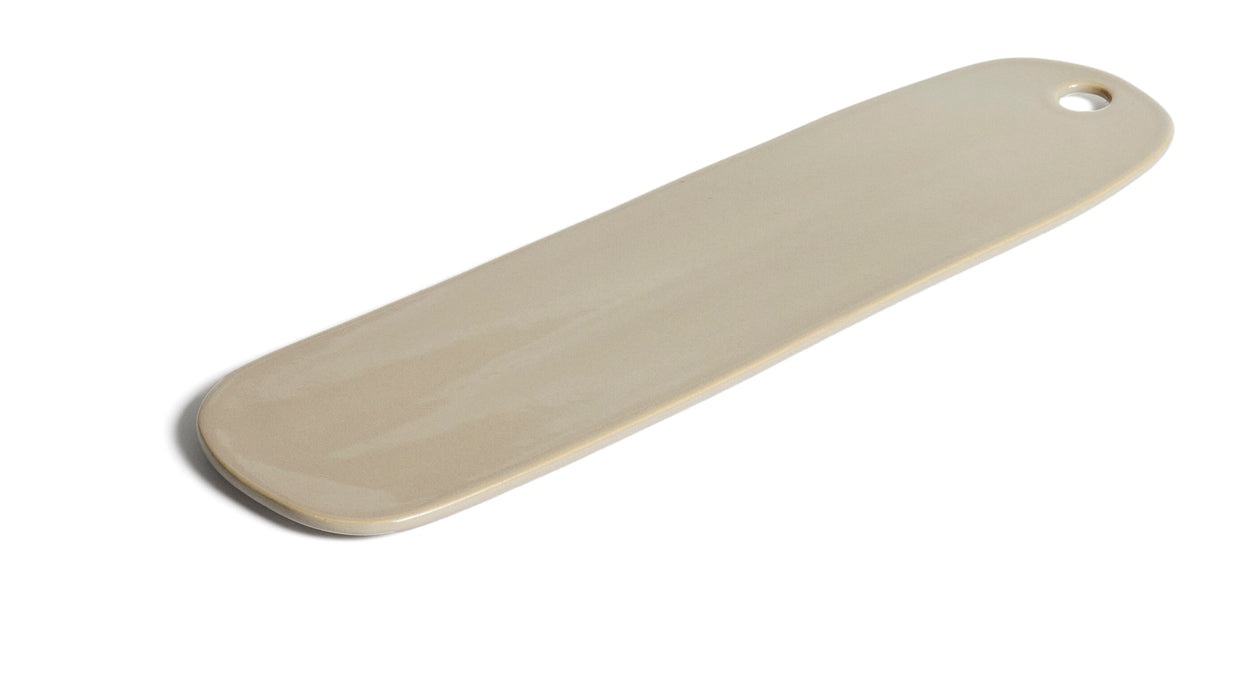 Kave Home Serveerplank Aderno Keramiek, 43 x 12cm - Ivoor