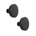 XIVADA Kastknop Roco - Rond - Zwart - Aluminium - Set van 2