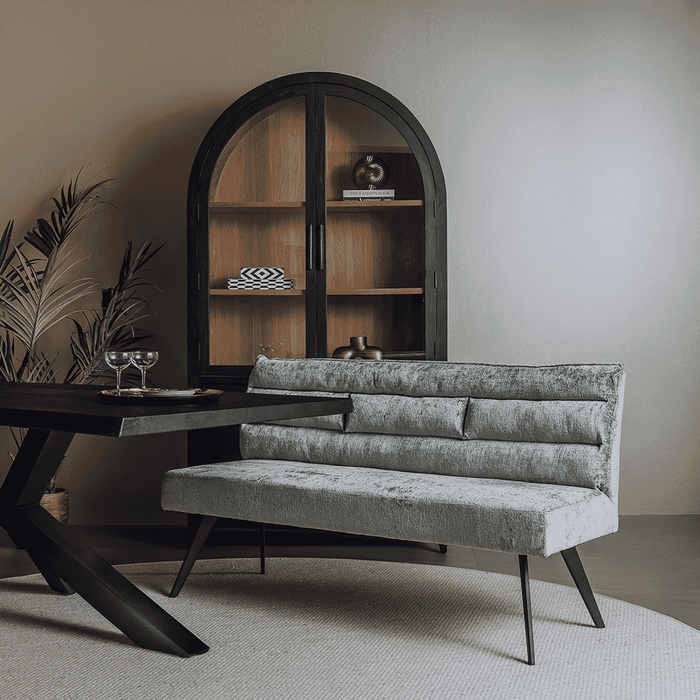 Tower Living Eetkamerbank Rosora 160cm - Grijs