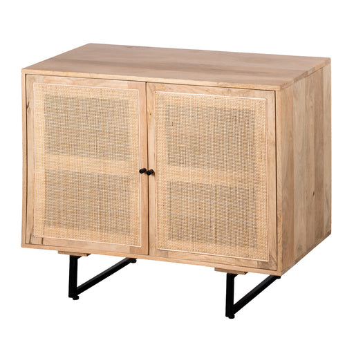 Lewis & Loft Dressoir Lucas - Met 2 deuren - FSC®-gecertificeerd mangohout - Rotan - Naturel