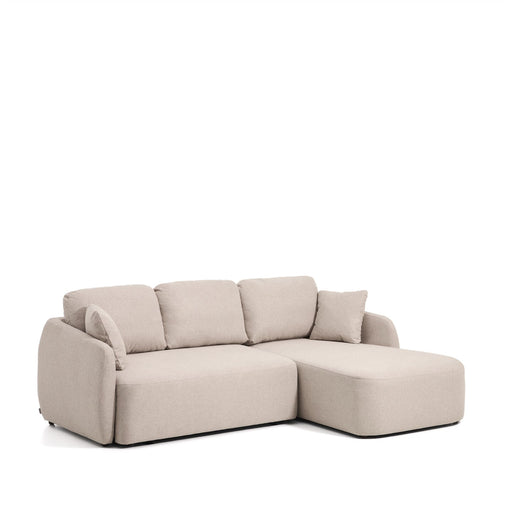 Kave Home 3-zits Lounge Slaapbank Laira Rechts, Chenille - Beige