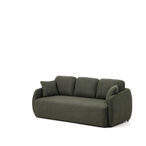 Kave Home 3-zits Slaapbank Laira Chenille - Donkergroen