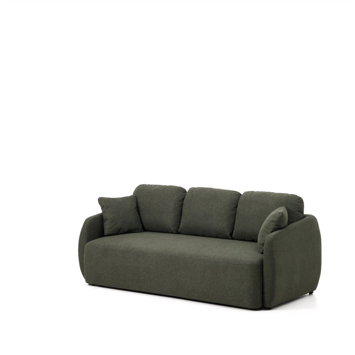 Kave Home 3-zits Slaapbank Laira Chenille - Donkergroen