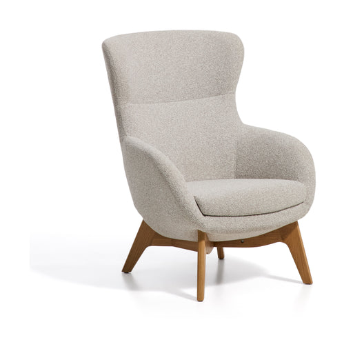 Kave Home Fauteuil Adiran Chenille - Beige/Naturel