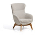 Kave Home Fauteuil Adiran Chenille - Beige/Naturel