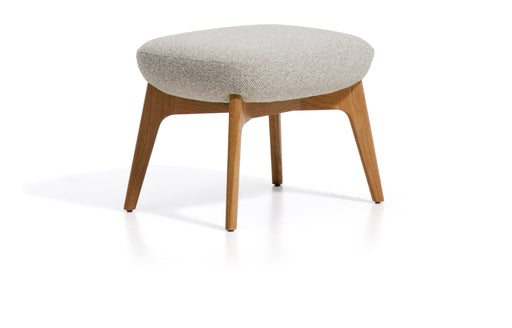 Kave Home Poef Adiran Chenille - Beige/Naturel