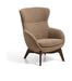 Kave Home Fauteuil Adiran Chenille - Lichtbruin