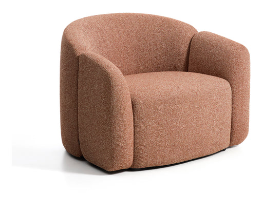 Kave Home Fauteuil Corvena Chenille, 98cm - Terracotta