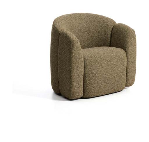 Kave Home Fauteuil Corvena Chenille, 85cm - Olijfgroen