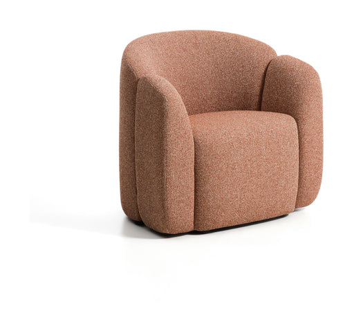 Kave Home Fauteuil Corvena Chenille, 85cm - Terracotta