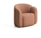 Kave Home Fauteuil Corvena Chenille, 85cm - Terracotta