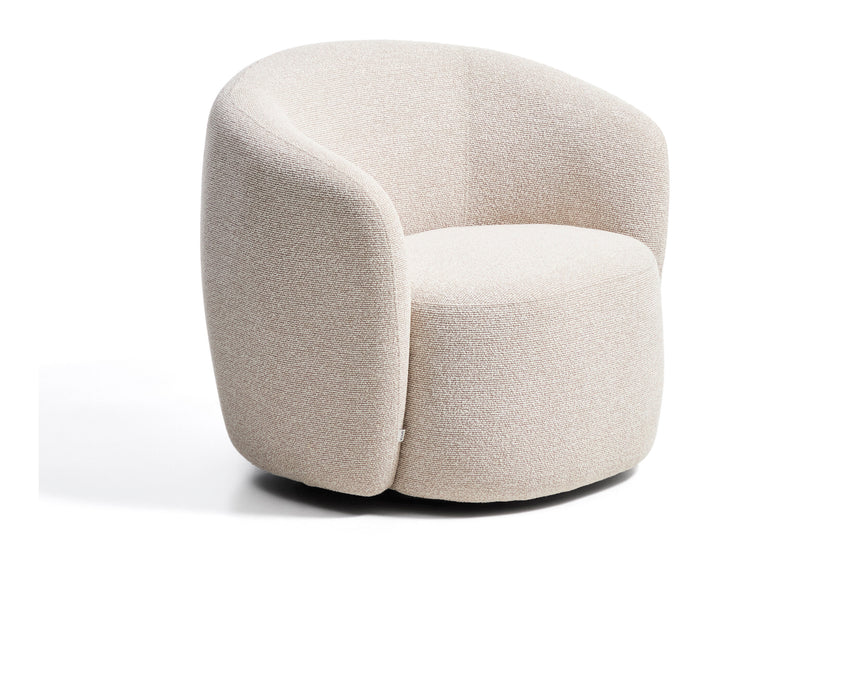Kave Home Draaifauteuil Odenia Bouclé - Beige