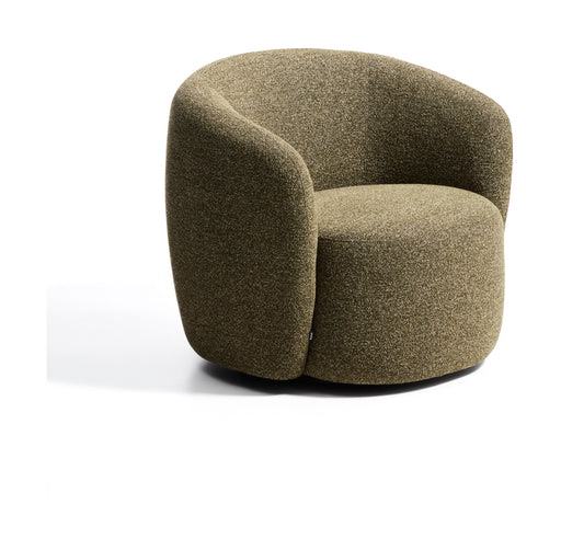 Kave Home Draaifauteuil Odenia Chenille - Olijfgroen