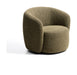 Kave Home Draaifauteuil Odenia Chenille - Olijfgroen