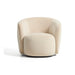 Kave Home Draaifauteuil Odenia Velvet - Parel
