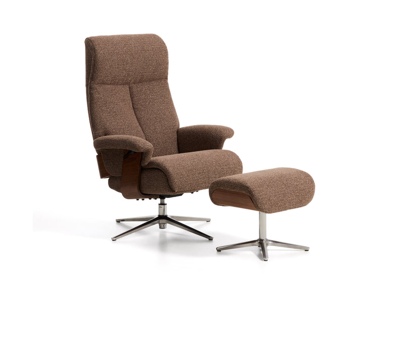 Kave Home Relaxfauteuil Toriel Bouclé - Chocoladebruin