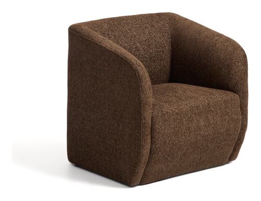 Kave Home Fauteuil Milare Chenille, 73cm - Chocoladebruin