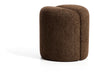 Kave Home Poef Nedilo Chenille, Ø45cm - Chocoladebruin - Rond