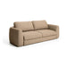 Kave Home Slaapbank Vera 240cm, Structuurstof - Lichtbruin