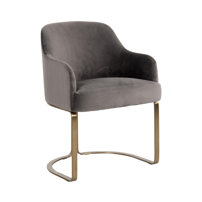 Richmond Eetkamerstoel Hadley Velvet - Stone