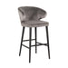 Richmond Barstoel Indigo Velvet - Stone (zithoogte 78cm)