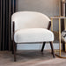 Richmond Fauteuil Mia Bouclé - Wit - Japandi