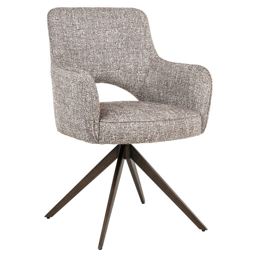 Richmond Draaibare Eetkamerstoel Ginerva Tweed stof - Earth - ThatLyfeStyle