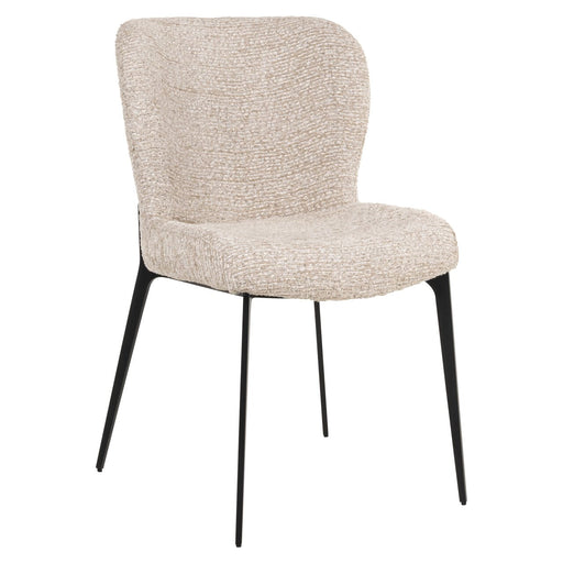 Richmond Eetkamerstoel Sergio Linear stof - Naturel - ThatLyfeStyle