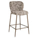 Richmond Barstoel Odarby Omara stof - Bruin (zithoogte 68cm)