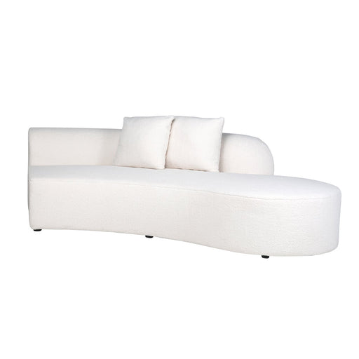 Richmond Modulaire Bank Grayson Ottoman rechts, Furry - Wit