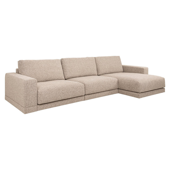 Richmond Loungebank Trentino Links/Rechts, Geweven stof - Bruin - ThatLyfeStyle