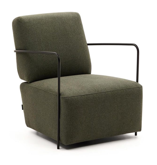 Kave Home Fauteuil Gamer Stof - Donkergroen - ThatLyfeStyle