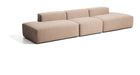 Kave Home 4-zits Bank Blok 380cm, Chenille - Bruin