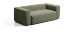 Kave Home 2-zits Bank Blok 210cm, Chenille - Mosgroen