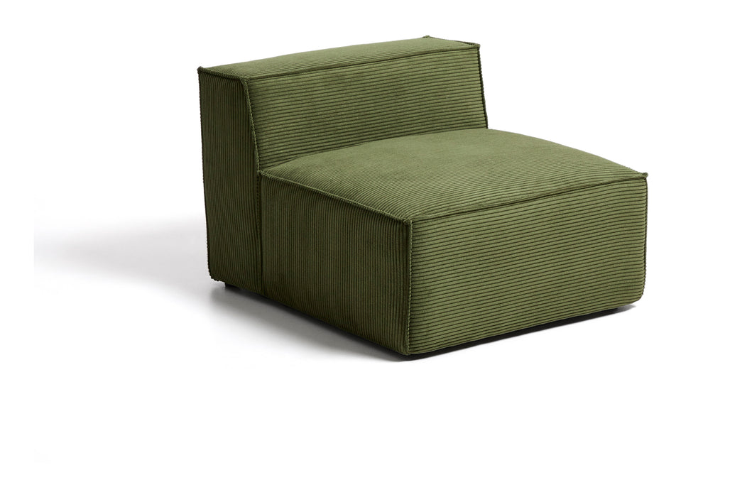Kave Home Fauteuil Blok Rib - Groen