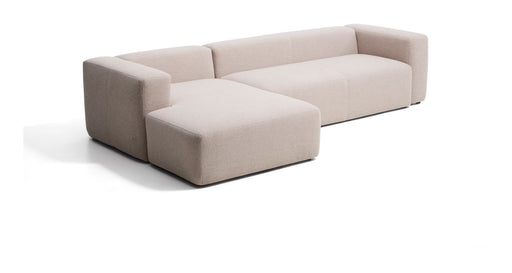 Kave Home Loungebank Blok Links, 330cm, Chenille - Beige