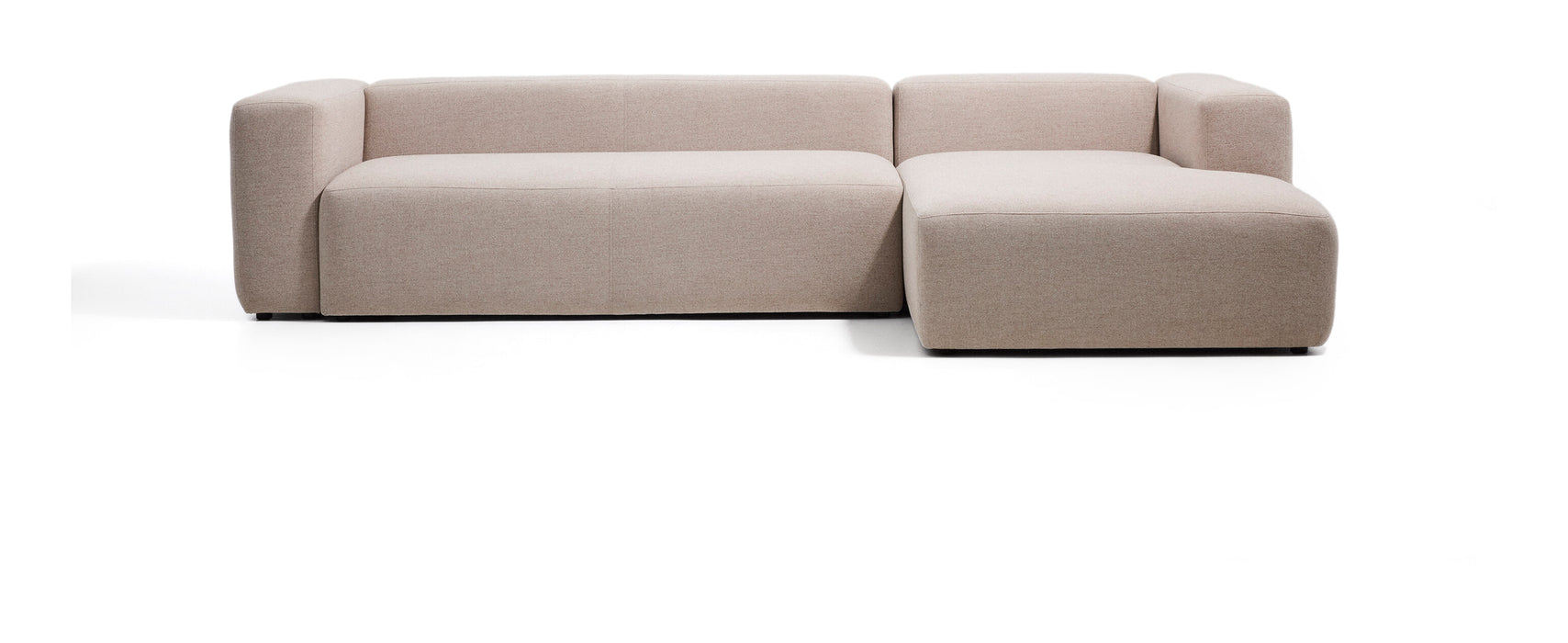 Kave Home Loungebank Blok Rechts, 330cm, Chenille - Beige