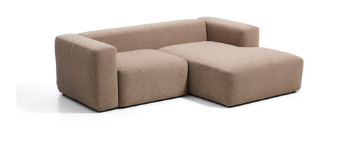 Kave Home Loungebank Blok Rechts, 240cm, Chenille - Bruin