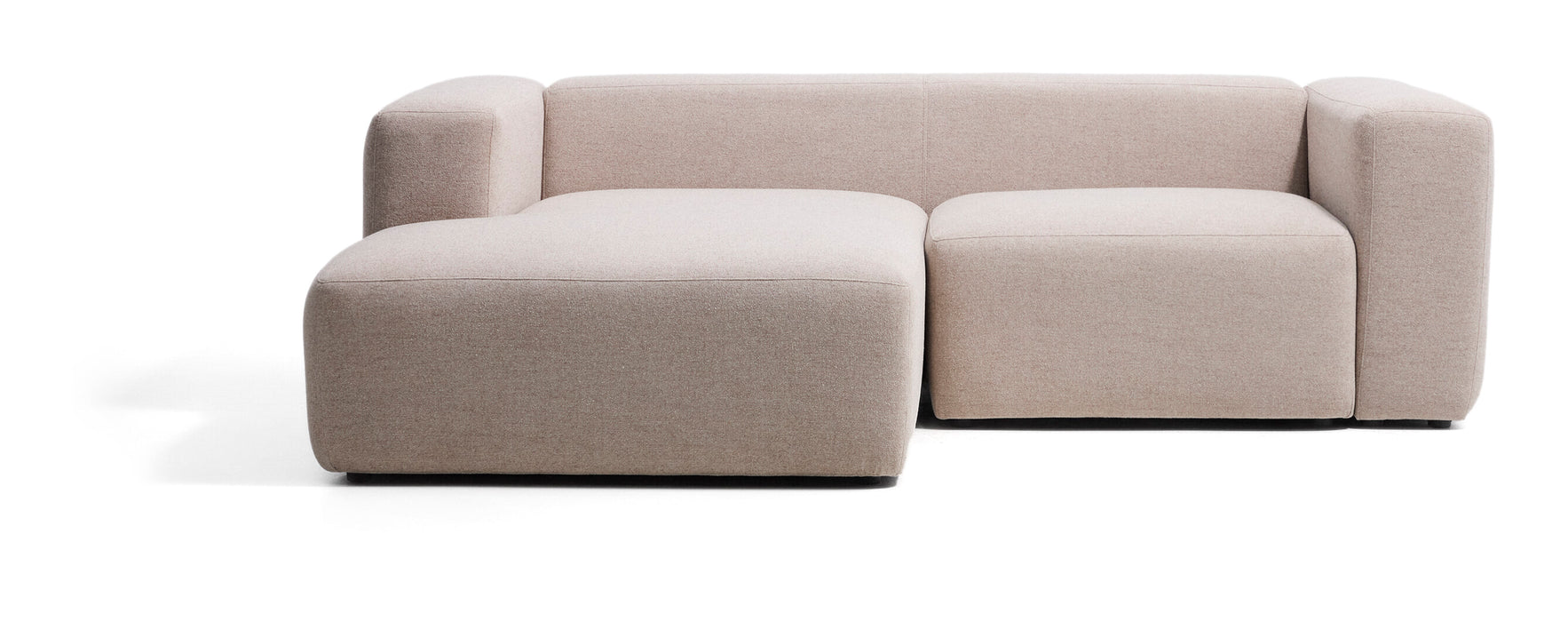 Kave Home Loungebank Blok Links, 240cm, Chenille - Beige