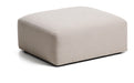 Kave Home Poef Blok Chenille, 90 x 104cm - Bruin