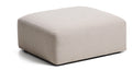 Kave Home Poef Blok Chenille, 90 x 104cm - Beige