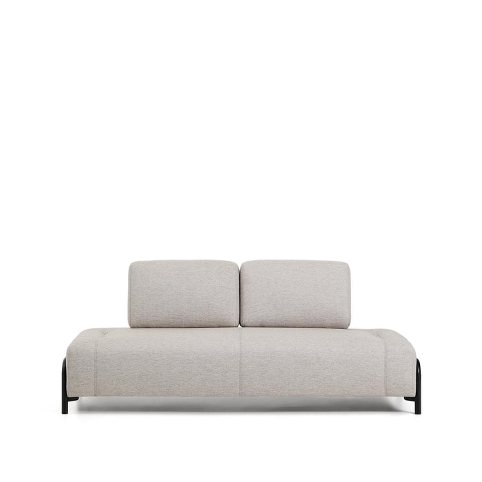 Kave Home 2-zits Bank Compo - Beige/Zwart