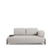 Kave Home 2-zits Bank Compo Met Blad - Beige