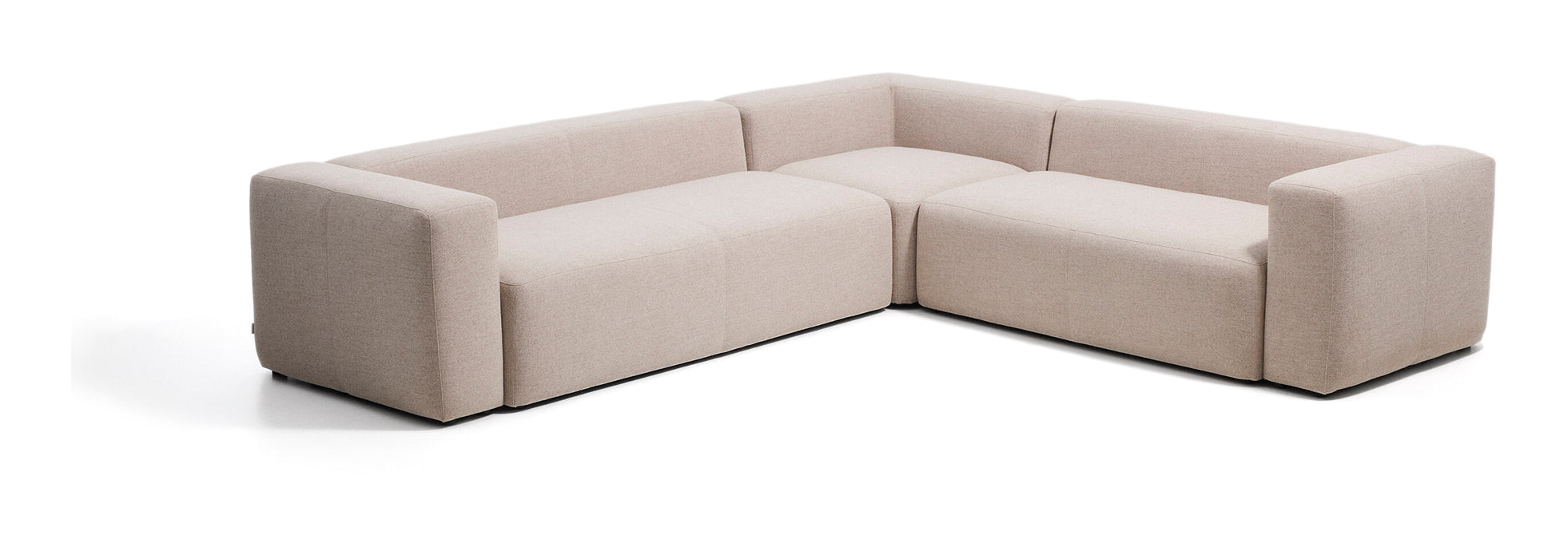 Kave Home 5-zits Hoekbank Blok 320cm, Chenille - Beige